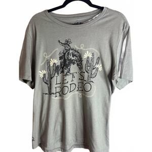 NEW RODEO QUINCY women's lets rodeo tee in green